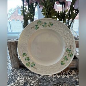 Belleek Classic Shamrock Plate
